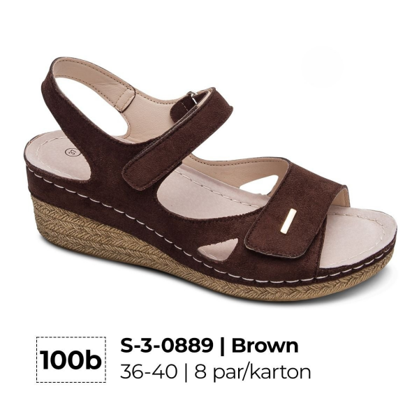 Sandały płaskie damskie Roz 36-41 / 8 par